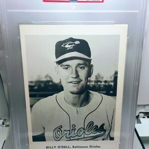 Billy O'Dell 1958-61  Orioles  Team Issue 8 X 10 Semi- Glossy PSA 5 MLB Baseball